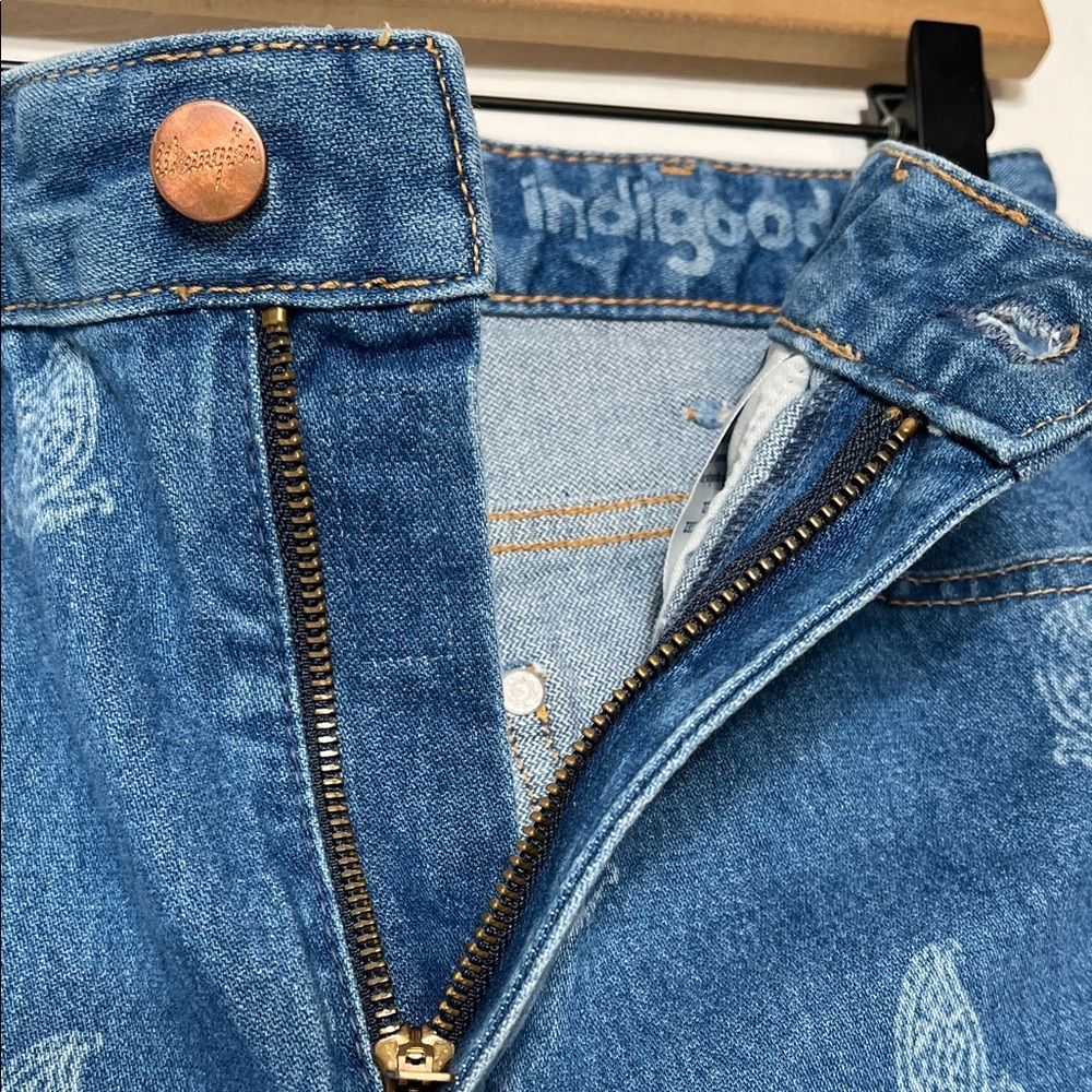 Wrangler Blue Patterned Flare Jeans - Picture 7 of 17